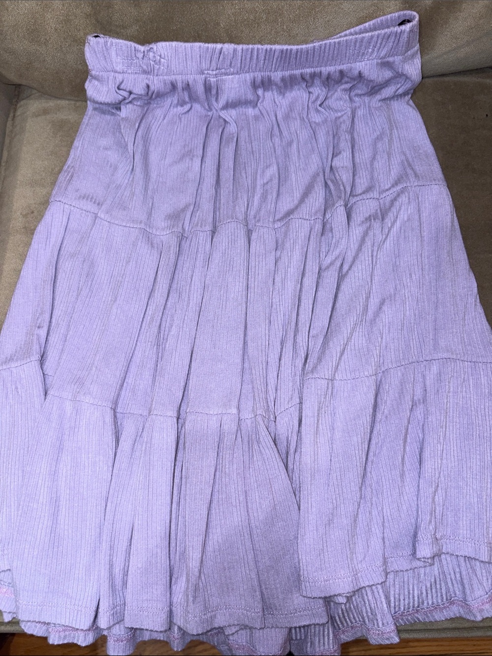 Lilac Tiered Women's Skirt